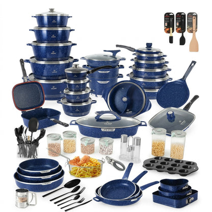Complete 134 Piece Cooking & Kitchenware Set Premium
